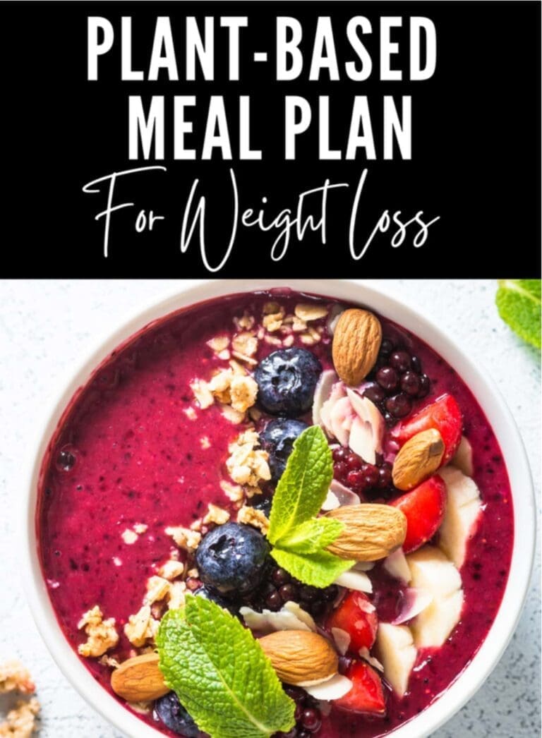 Plant Based Meal Plan For Weight Loss