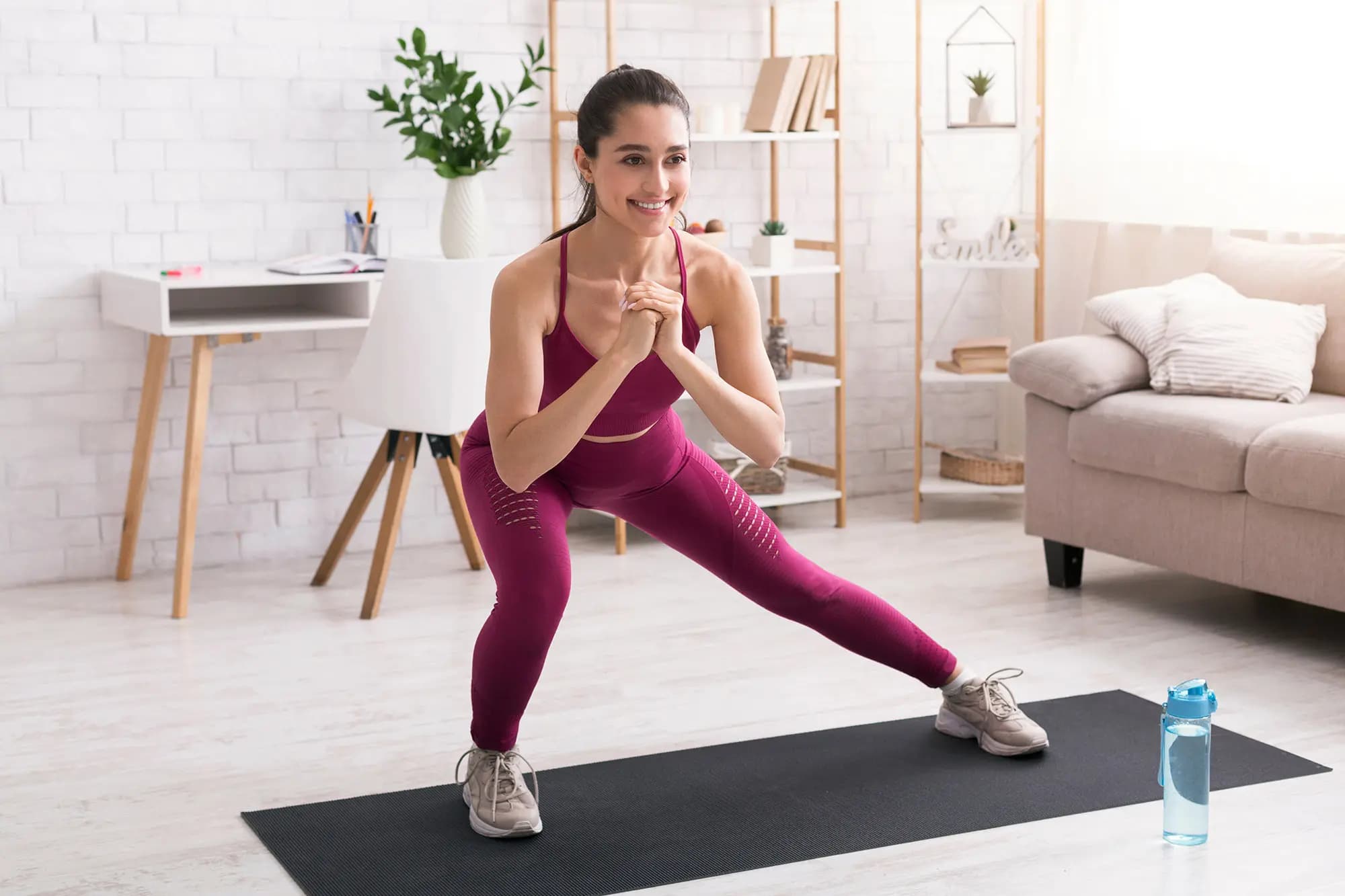 Holly Roser Fitness Train At Home Client doing a private session